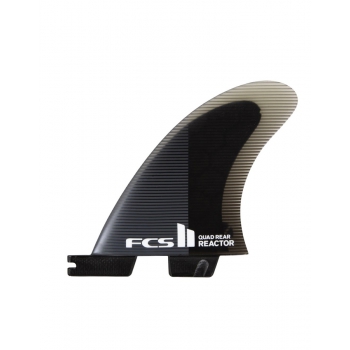 FCS II REACTOR PC MEDIUM CHARCOAL BLACK QUAD REAR FIN