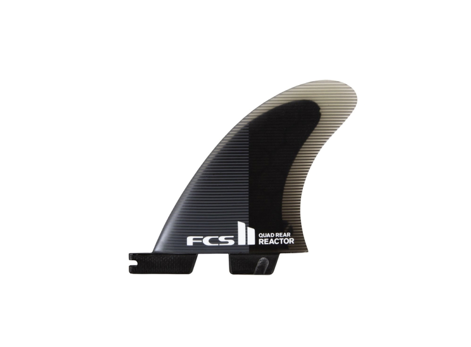 FCS II REACTOR PC MEDIUM CHARCOAL BLACK QUAD REAR FIN