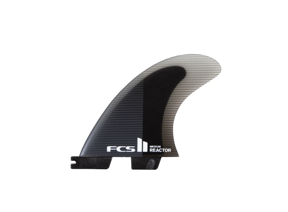 FCS II REACTOR PC TRI FIN SET CHARCOAL BLACK