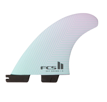 FCS II SKY BROWN TRI FIN SET