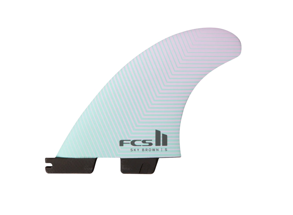 FCS II SKY BROWN TRI FIN SET