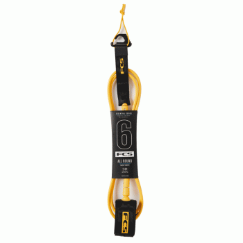 FCS ALL ROUND ESSENTIAL LEASH 6' BLACK