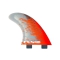 FCS PC-3 RED SMOKE TRI FIN SET THRUSTER SMALL