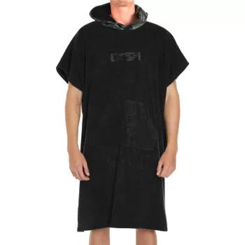 FCS TOWEL PONCHO ADULT CAMO BLACK