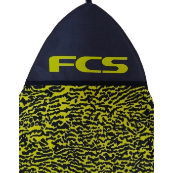 FCS STRETCH COVER 6'3'' FISH FUNBOARD ICE/YELLOW