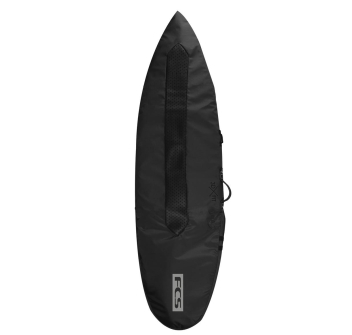 FCS SURFBOARD COVER SINGLE 5'9" 3DXFIT DAY ALL PURPOSE BLACK WARM GREY