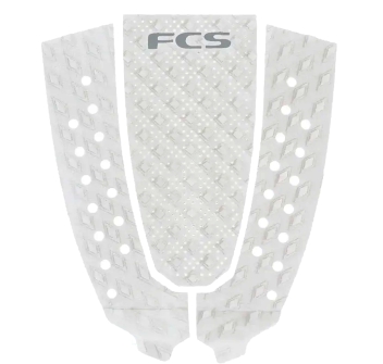 FCS T-3 PIN ECO TRACTION PAD NARROW TAIL BOARDS WHITE COOL GREY
