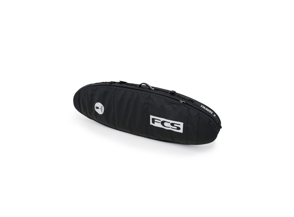 FCS TRAVEL 2 FUNBOARD 6'3" SURFBOARD COVER BLACK/GREY