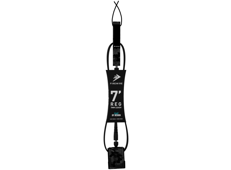 FIREWIRE 7' LEASH ALL DAY 7MM REGULAR BLACK CAMO