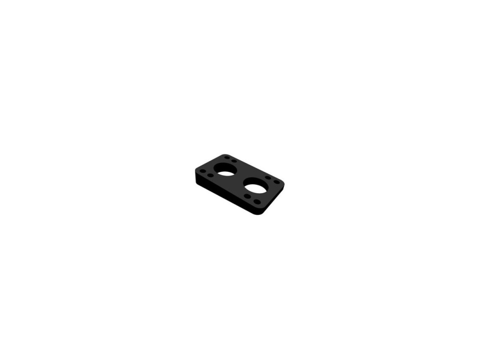 FLYING WHEELS 7/14 MM SOFT BLACK TPR RISER PAD 2 PCS