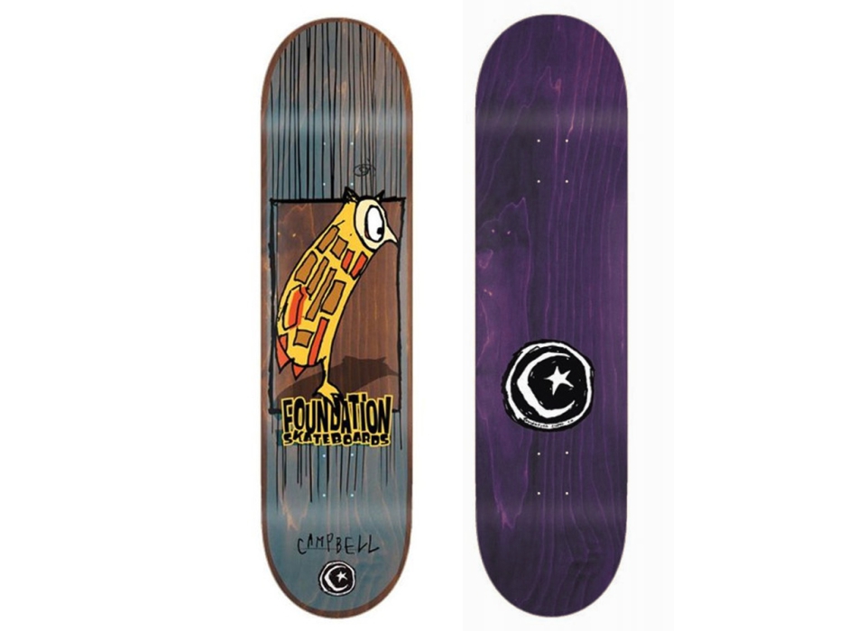 FOUNDATION 8.38" AIDAN OWL SKATEBOARD DECK