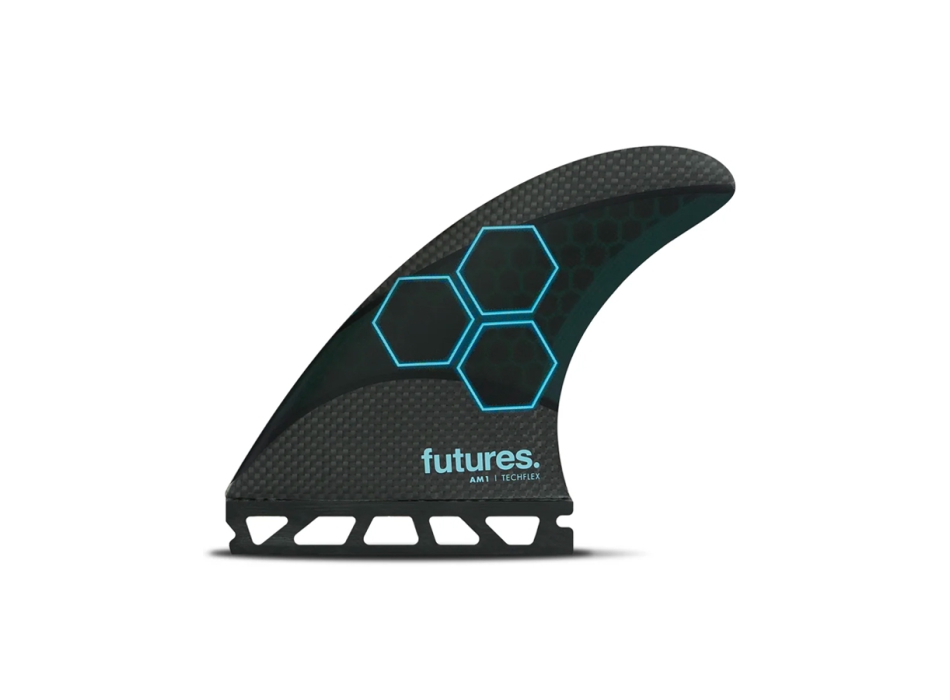 FUTURES FINS AM1 THRUSTER TECHFLEX BLUE CYAN MEDIUM