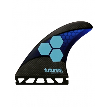 FUTURES FINS AM1 THRUSTER TECHFLEX BLUE CYAN MEDIUM