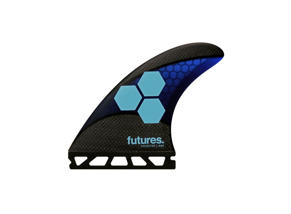 FUTURES FINS AM1 THRUSTER TECHFLEX BLUE CYAN MEDIUM
