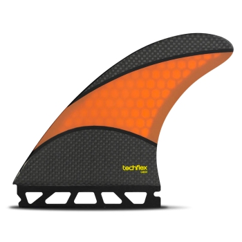 FUTURES FINS AM2 THRUSTER TECHFLEX ORANGE RED