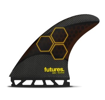 FUTURES FINS AM2 THRUSTER TECHFLEX ORANGE RED