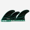 FUTURES FINS F6 HC LEGACY TRI/QUAD 5 FINS SET MEDIUM GREEN
