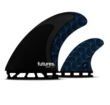 FUTURES FINS RASTA TWIN+1 HONEYCOMB/CARBON