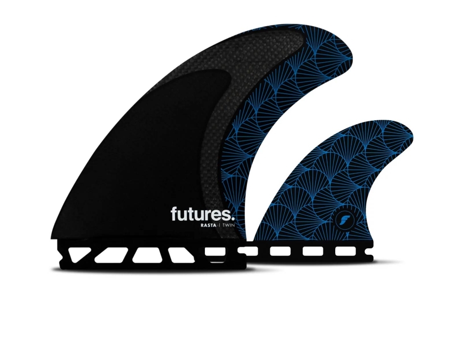 FUTURES FINS RASTA TWIN+1 HONEYCOMB/CARBON