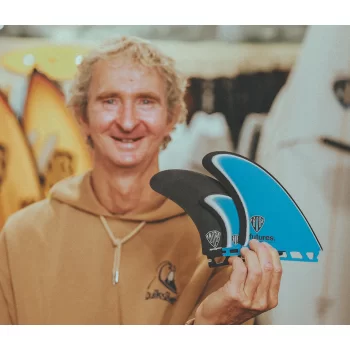 FUTURES FINS TP TIMMY TWIN+1 HONEYCOMB BLACK/TEAL