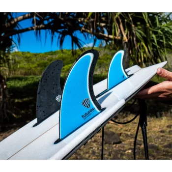 FUTURES FINS TP TIMMY TWIN+1 HONEYCOMB BLACK/TEAL