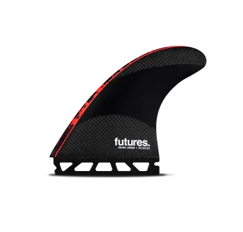 FUTURES FINS JJ-2 TECHFLEX THRUSTER LARGE NEON RED