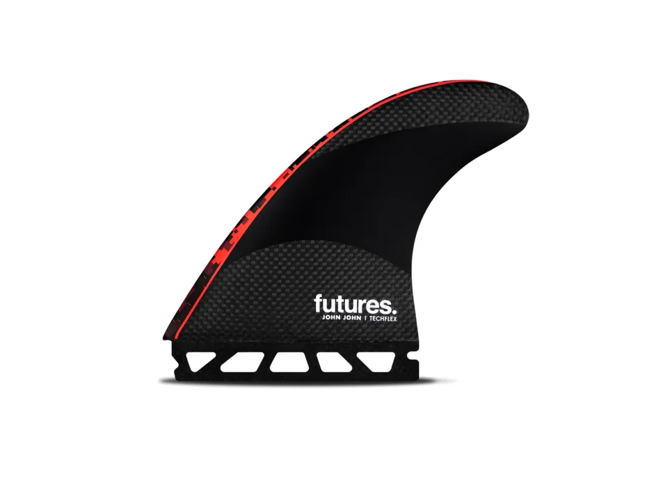 FUTURES FINS JJ-2 TECHFLEX THRUSTER LARGE NEON RED