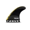 FUTURES FINS JJF-2 JOHN JOHN FLORENCE TECHFLEX DIGI YELLOW THRUSTER MEDIUM