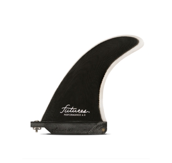 FUTURES PERFORMANCE 6" LONGBOARD FIN SOLID BLACK GREY