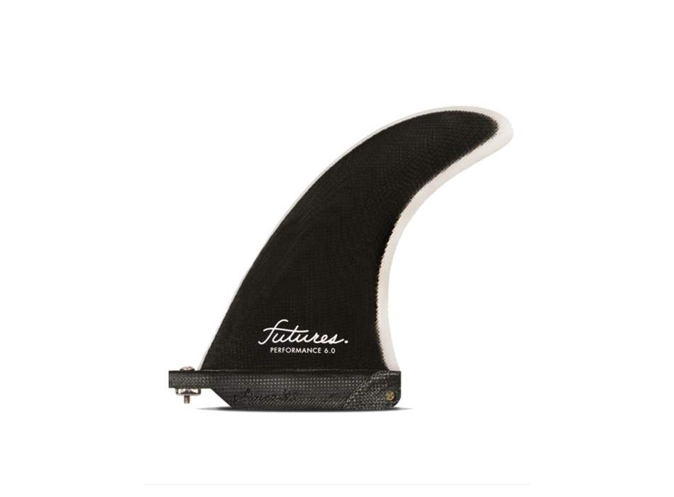 FUTURES PERFORMANCE 6" LONGBOARD FIN SOLID BLACK GREY