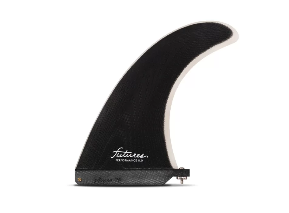 FUTURES PERFORMANCE 7" LONGBOARD FIN SOLID BLACK GREY