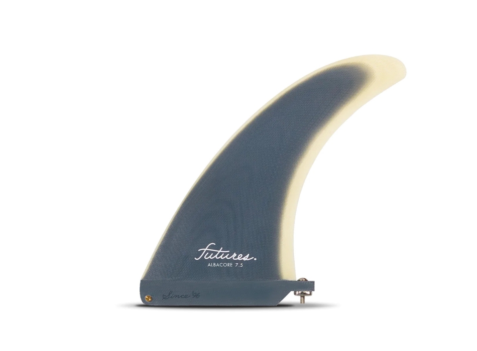 FUTURES PERFORMANCE 7" LONGBOARD FIN SOLID BLACK GREY
