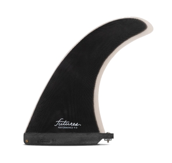 FUTURES PERFORMANCE 9" LONGBOARD FIN SOLID BLACK GREY