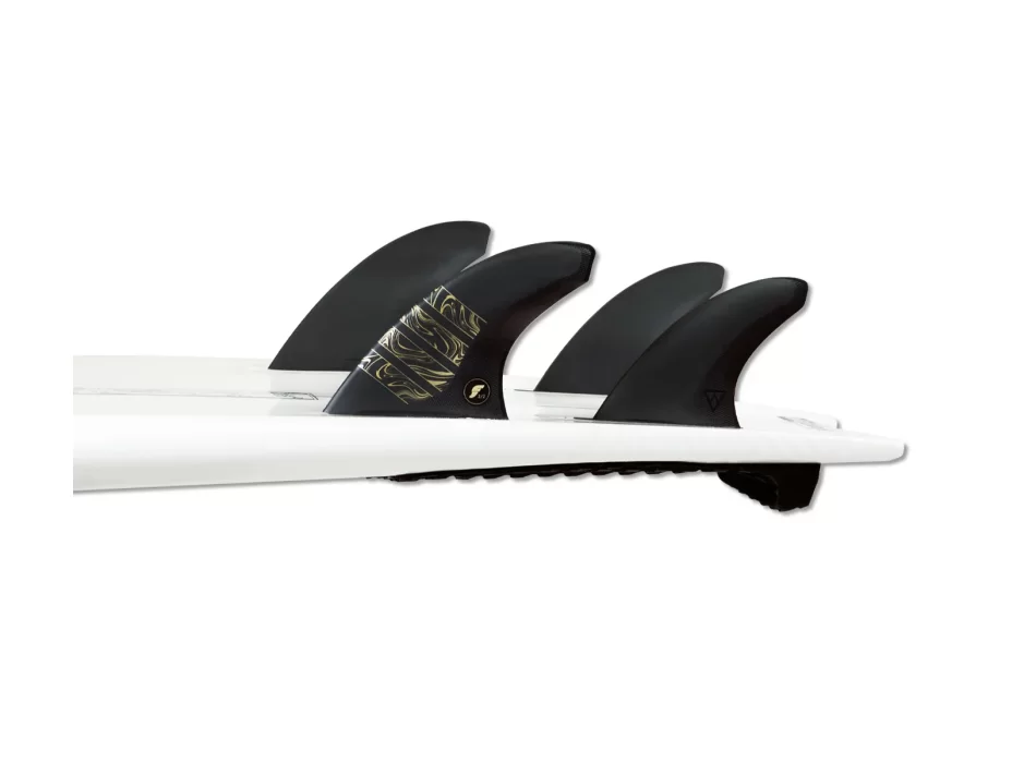 FUTURES FINS 3/2 VECTOR ALPHA THRUSTER CARBON GOLD MEDIUM