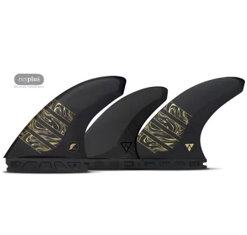 FUTURES FINS 3/2 VECTOR ALPHA THRUSTER CARBON GOLD MEDIUM