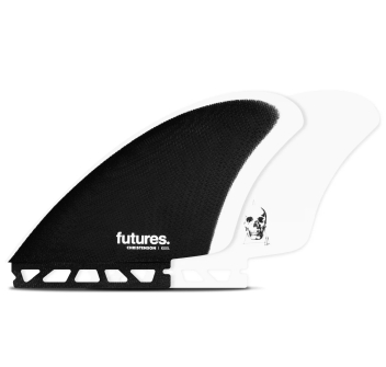 FUTURES CHRISTENSON KEEL FIN WHITE BROWN