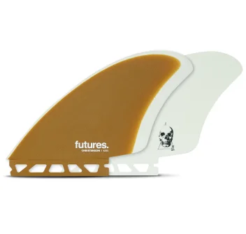 FUTURES CHRISTENSON KEEL FIN WHITE BROWN