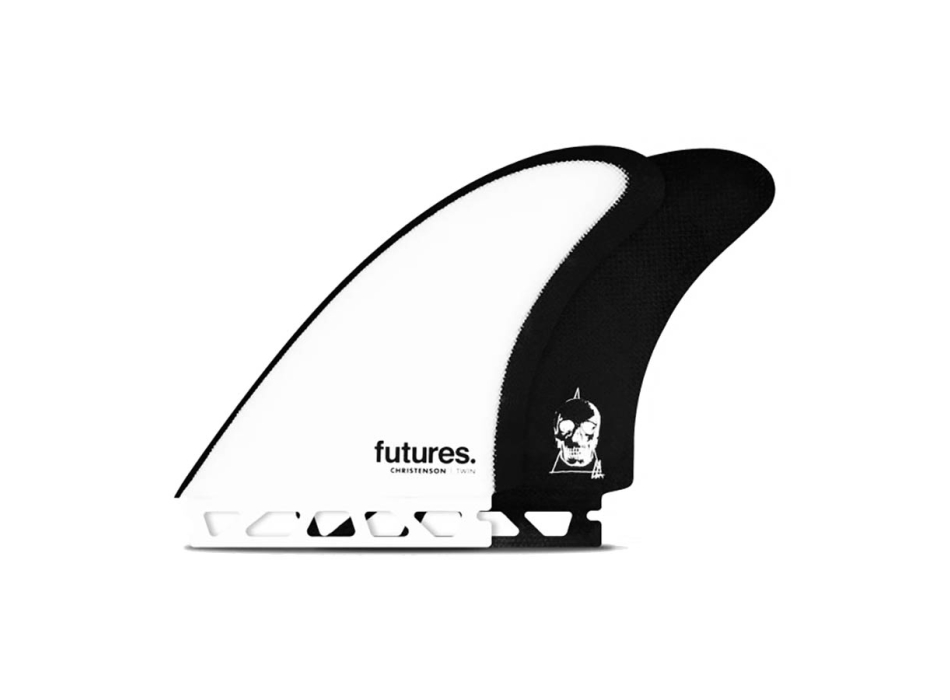 FUTURES CHRISTENSON TWIN FIN WHITE BROWN