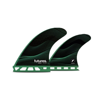 FUTURES FINS F6 HC LEGACY QUAD SET MEDIUM GREEN