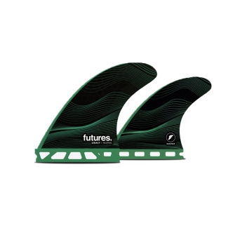 FUTURES FINS F6 HC LEGACY QUAD SET MEDIUM GREEN