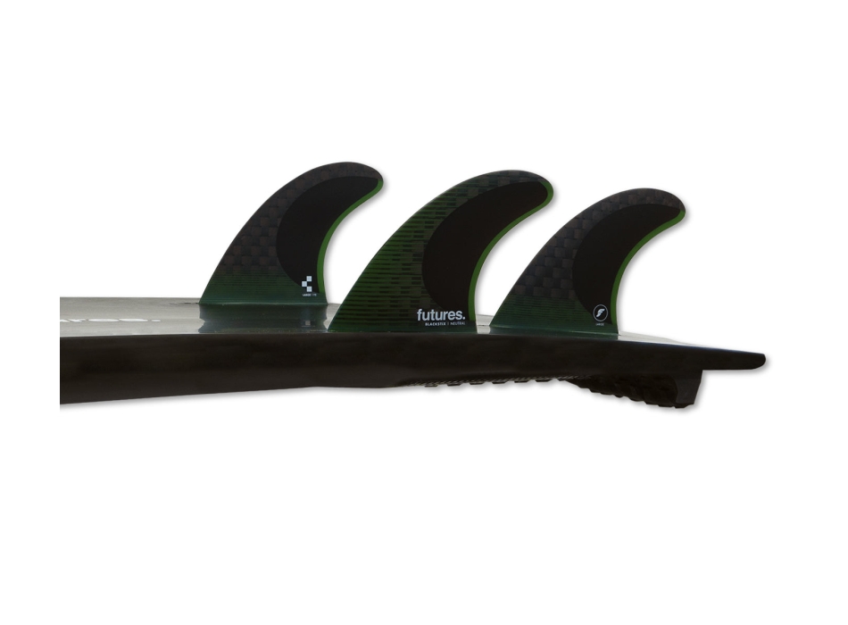 FUTURES FINS F8 BLACKSTIX THRUSTER LARGE GREEN