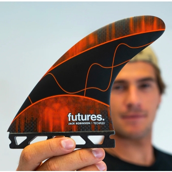 FUTURES FINS JACK ROBINSON TECHFLEX ORANGE THRUSTER LARGE