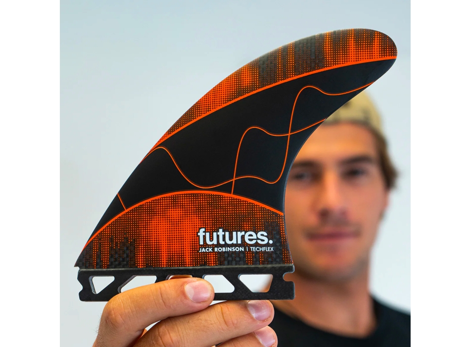 FUTURES FINS JACK ROBINSON TECHFLEX ORANGE THRUSTER LARGE