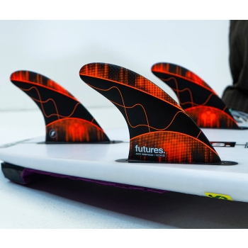 FUTURES FINS JACK ROBINSON TECHFLEX ORANGE THRUSTER LARGE