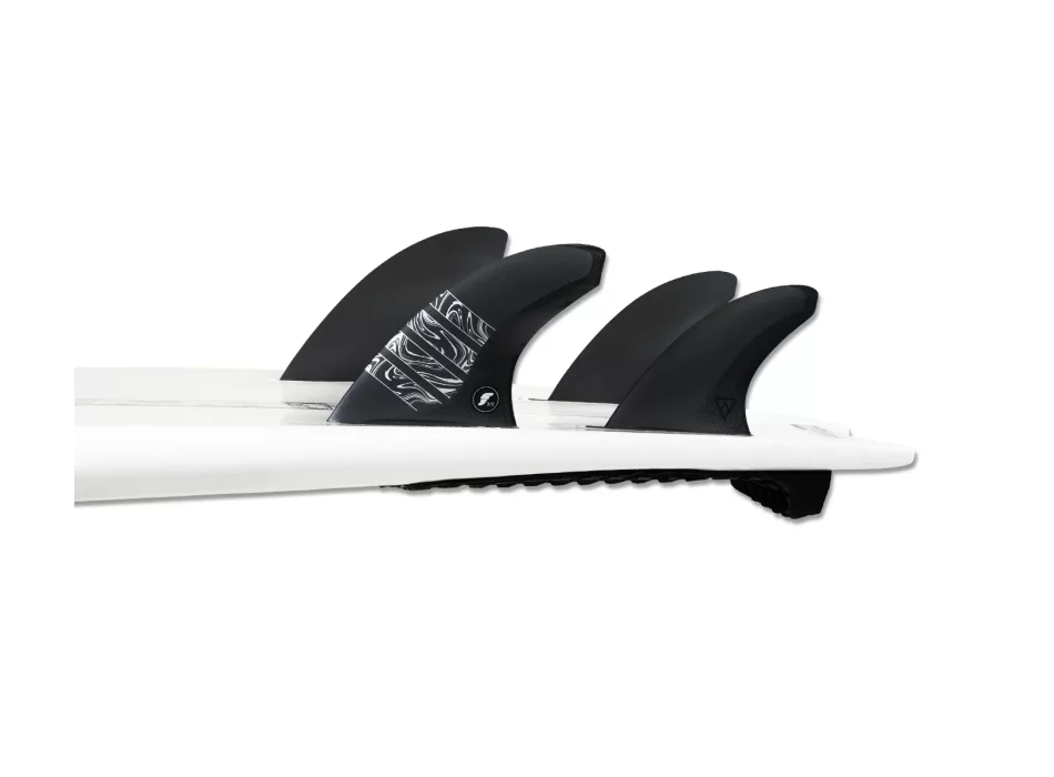 FUTURES FINS VECTOR 3/2 ALPHA 5-FIN SCIMITAR CARBON GOLD MEDIUM