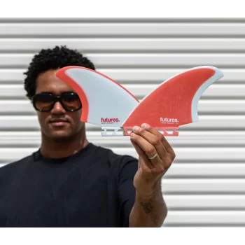 FUTURES FINS RASTA KEEL TWIN BLACK PURPLE