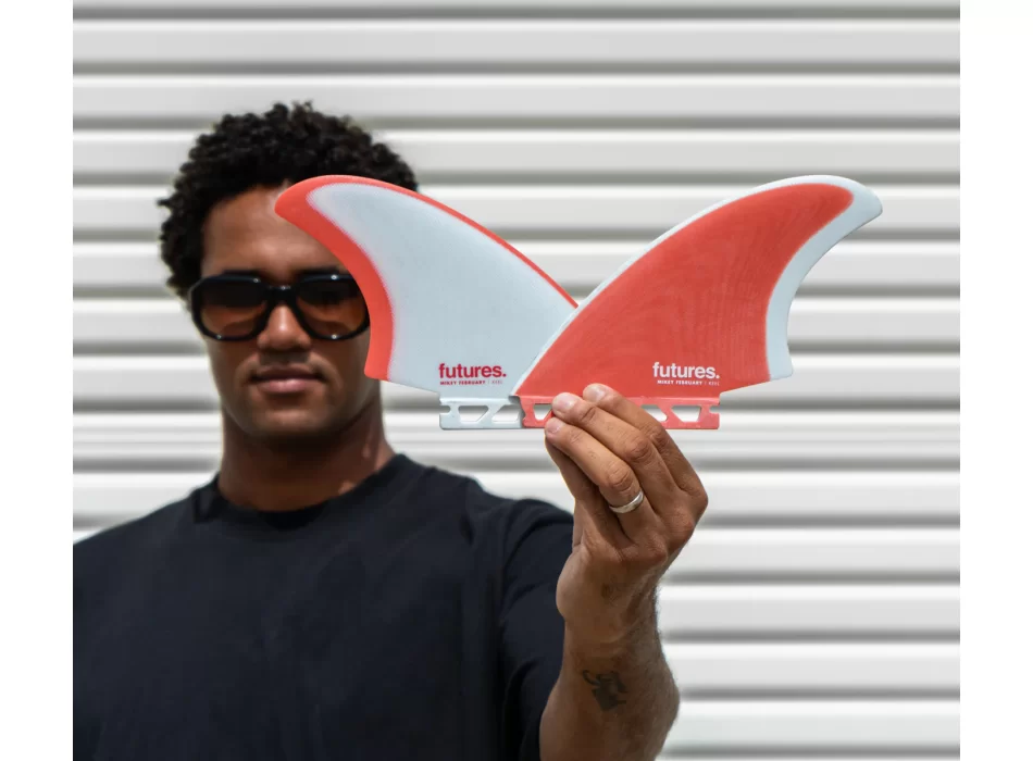FUTURES FINS RASTA KEEL TWIN BLACK PURPLE
