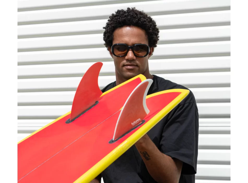 FUTURES FINS RASTA KEEL TWIN BLACK PURPLE