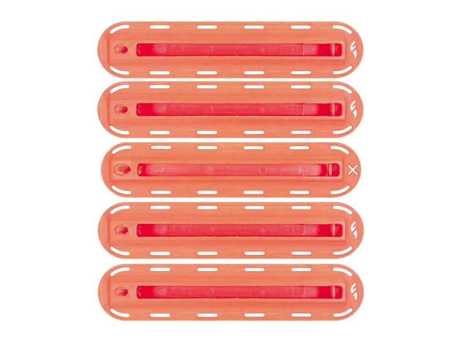 FUTURES FIVE SET FIN BOX NEON ORANGE