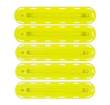 FUTURES FIVE SET FIN BOX NEON YELLOW